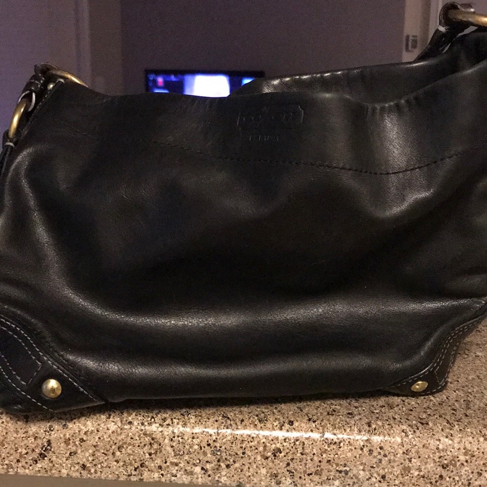 Coach black tote